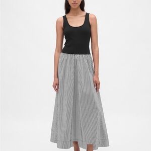 GAP Mixed Media Drop-Waist Dress